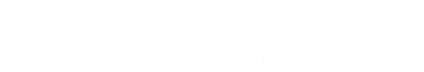 Accordance logo white variation