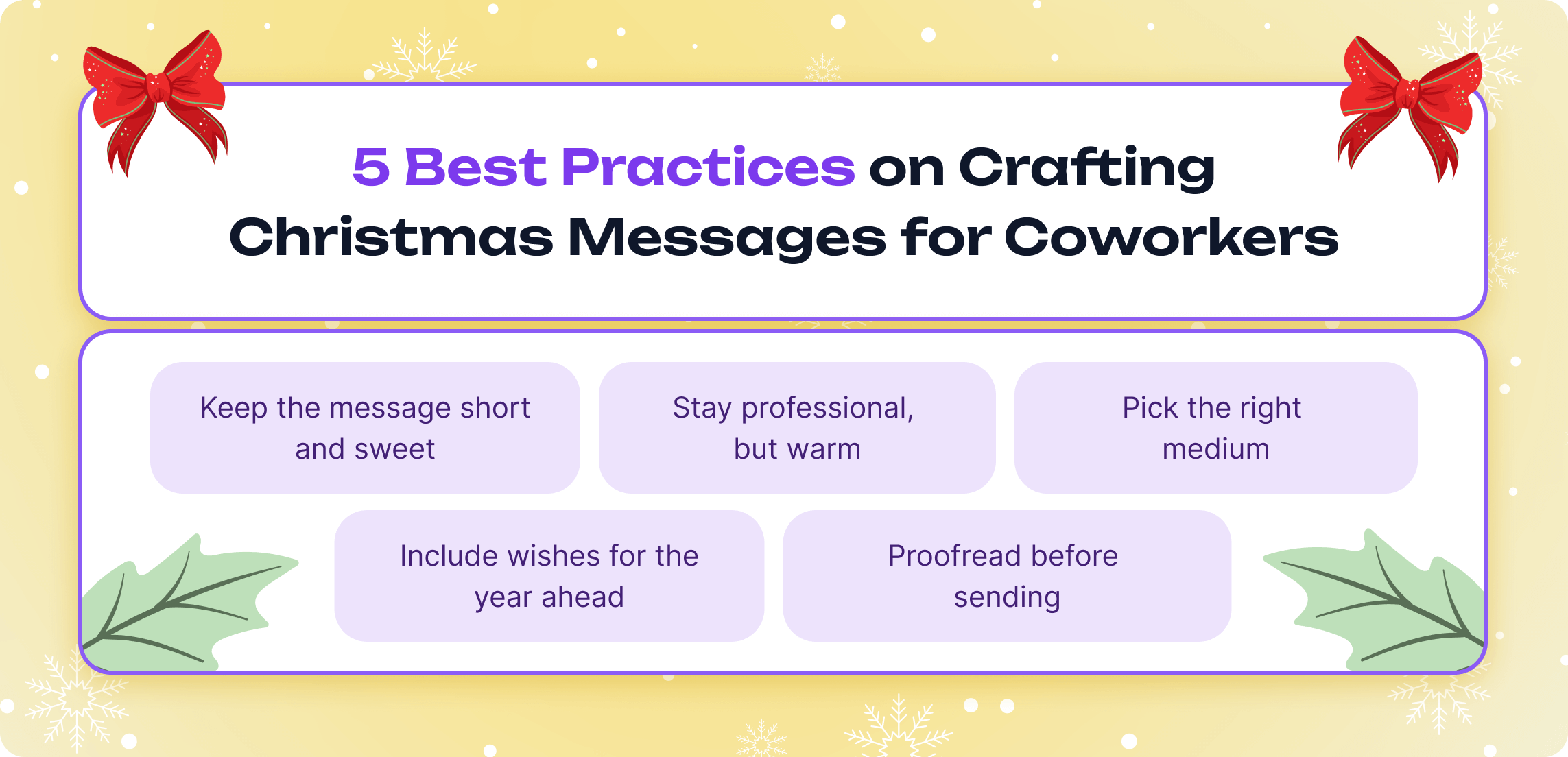 Tips on How to Write Christmas Messages for Coworkers