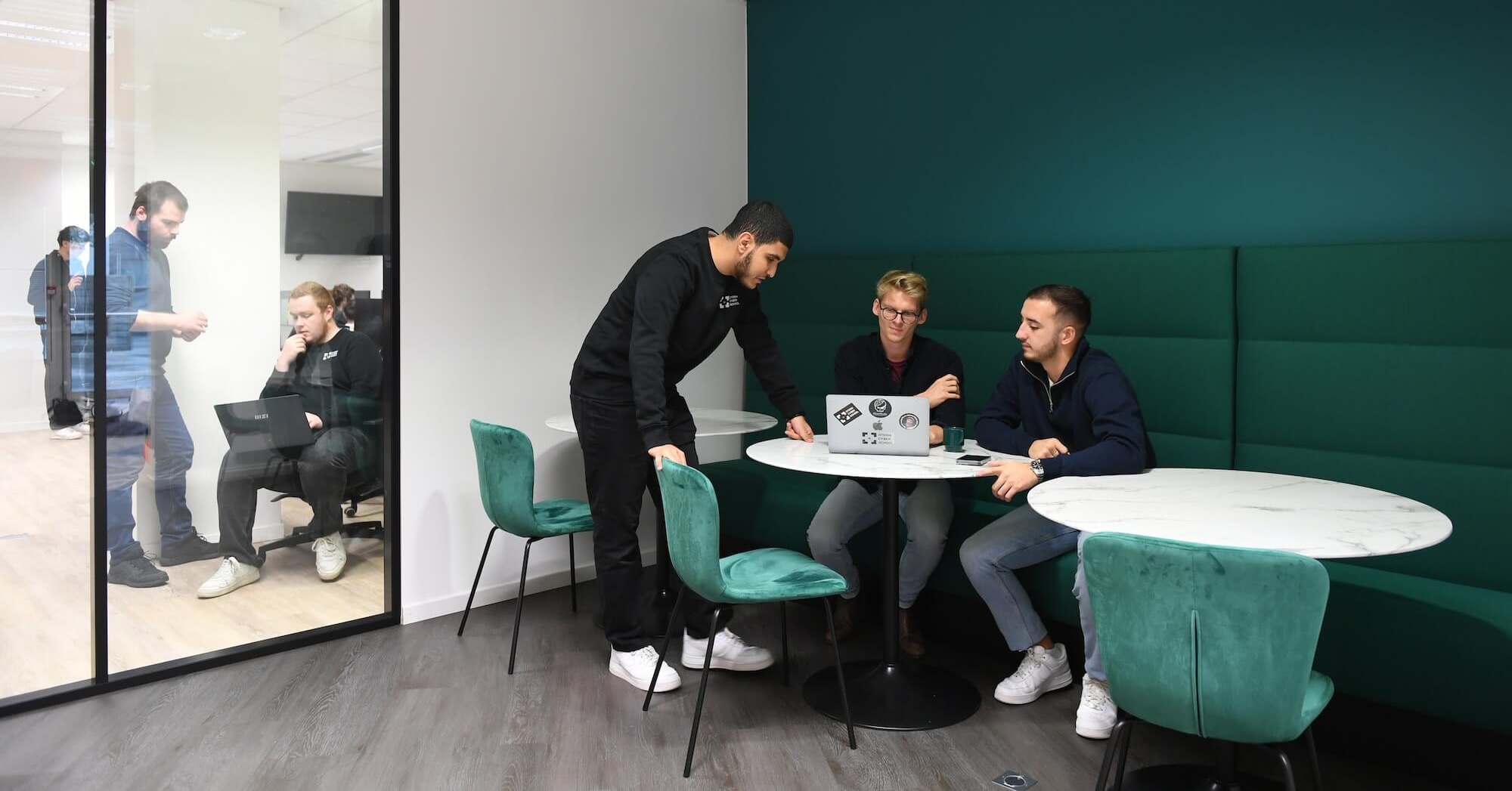 Le bâtiment du campus OTERIA à Gennevilliers