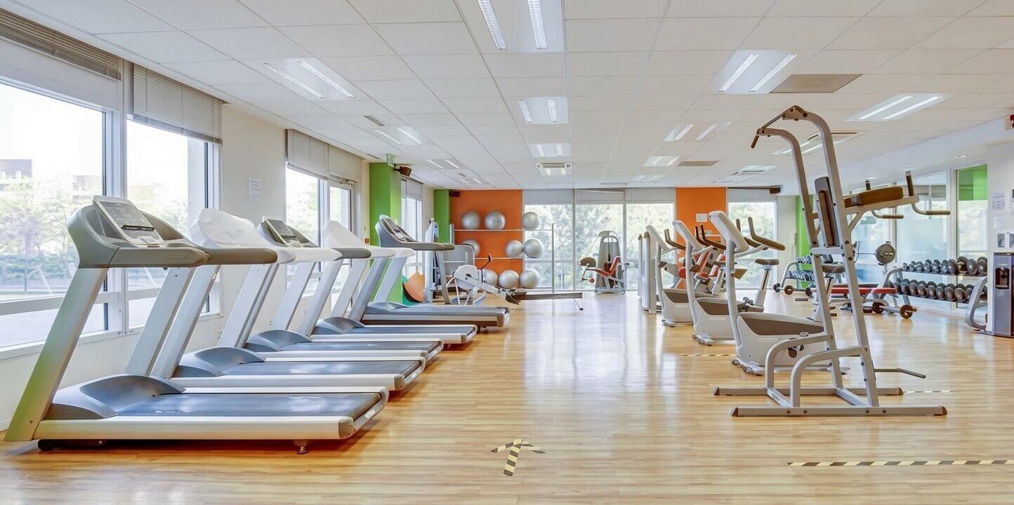 Salle de sport du bâtiment du campus OTERIA
