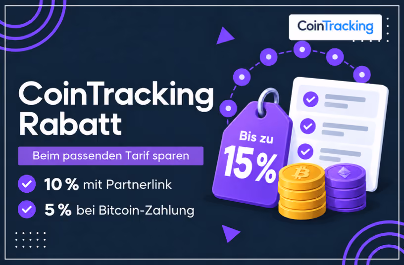 CoinTracking Rabatt 2026: 10% Partnerlink, 5% mit Bitcoin