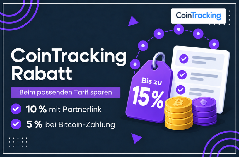 CoinTracking Rabatt 2026: 10% Partnerlink, 5% mit Bitcoin