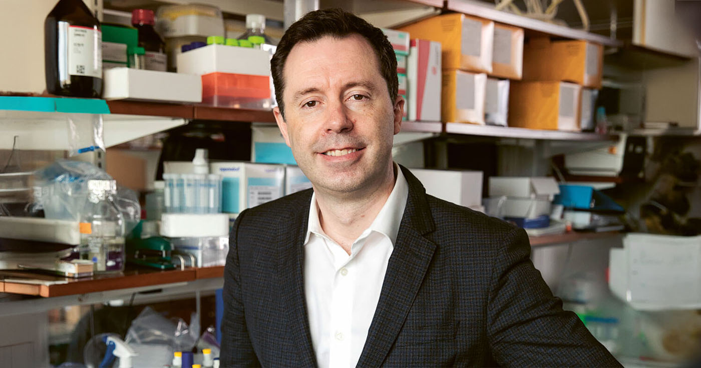 With Professor Olivier Elemento, Director of the Precision Medicine Center.