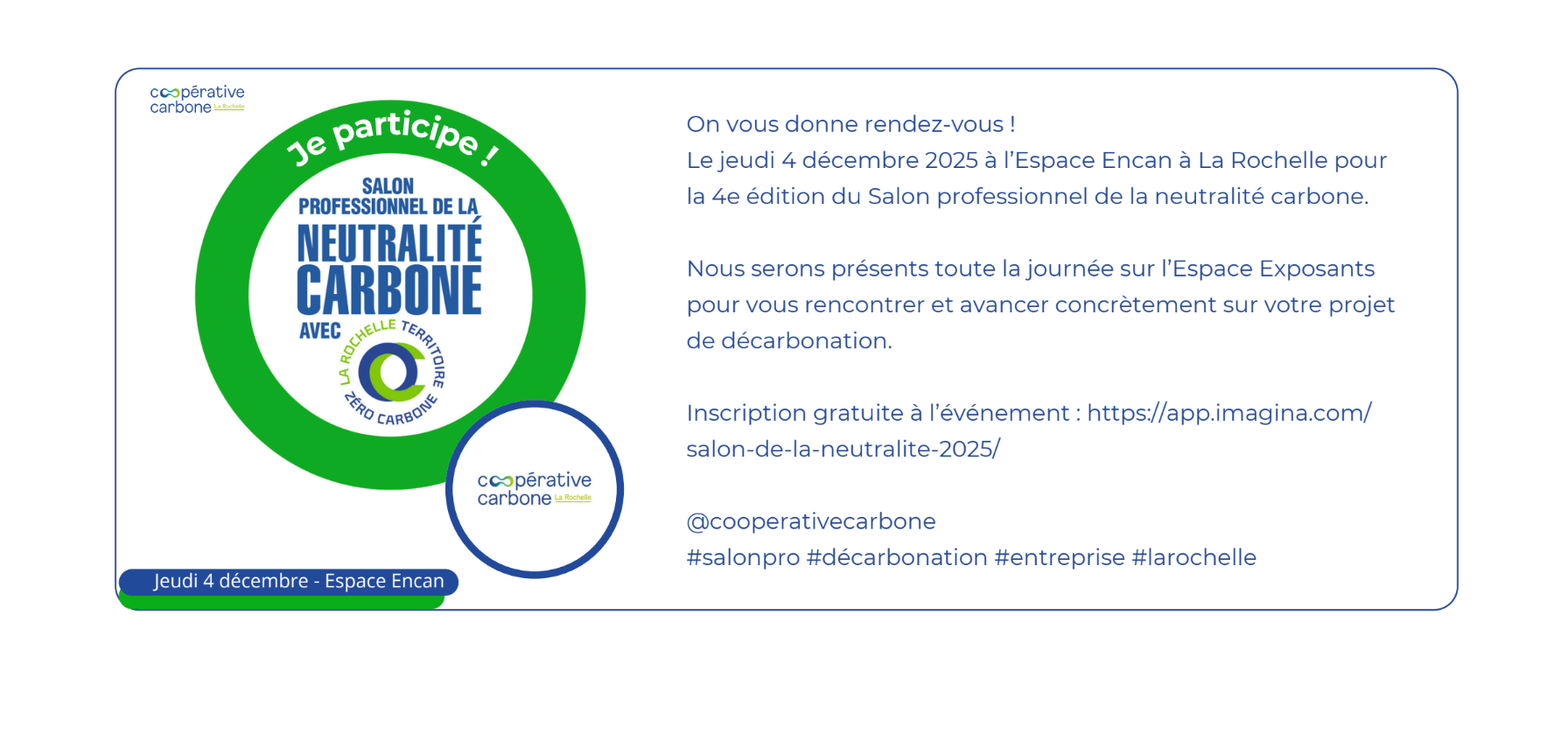 Salon bas carbone de La Rochelle