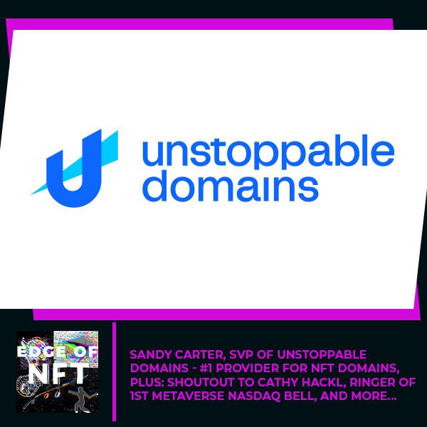 |Unstoppable Domains: What’s great about Unstoppable Domains is that you have ownership of your data. You get to decide who sees what data, when they get to see it, how much they get to see it. That is a very powerful concept.|Unstoppable Domains: Digital identity has such power of disruption, but also power for good.|Unstoppable Domains: Web 3.0 is about ownership of your digital identity, ownership of your data. If you own your, your name, you own the trademark, you own the copyright. People shouldn't be able to buy it, even if they're early, and then resell it to you.|||