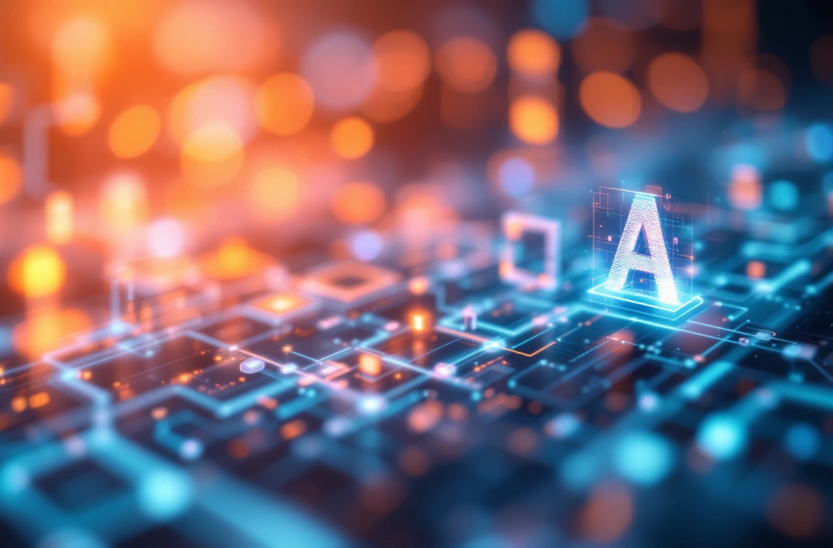 Professional image illustrating 2. AI and Blockchain Integration