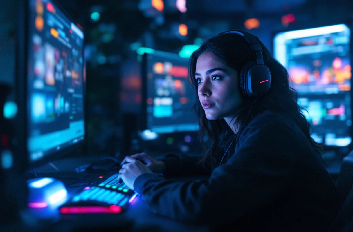 Professional image illustrating Traditional Gaming and Entertainment Models