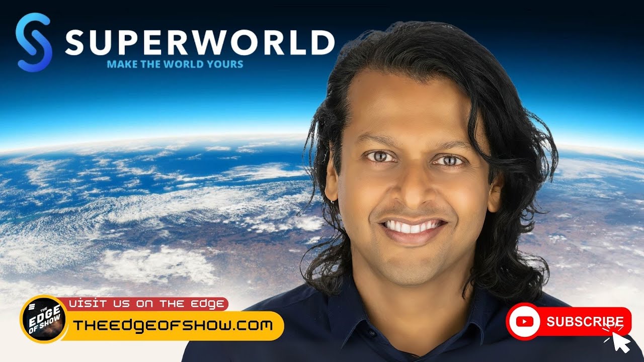 SuperWorld virtual real estate map showing token staking and AR features