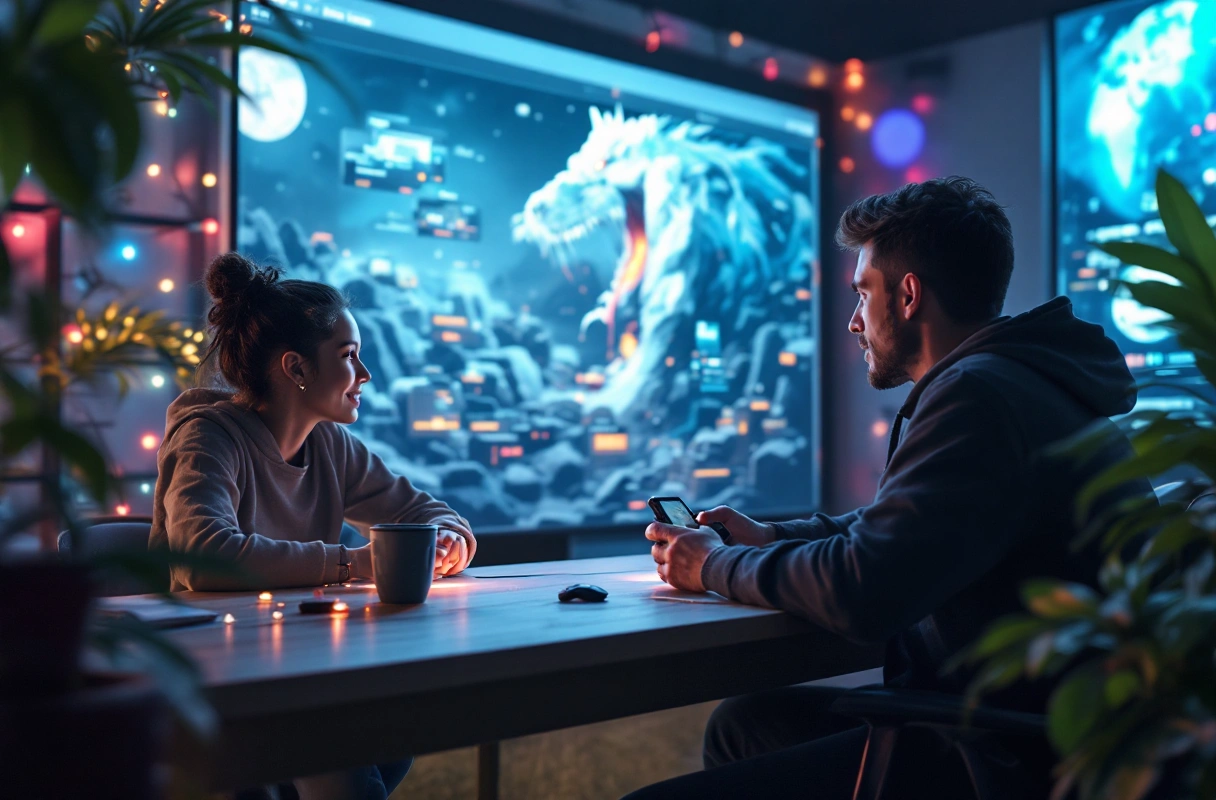 Professional image illustrating Decentralized Entertainment and the Play-to-Earn Model