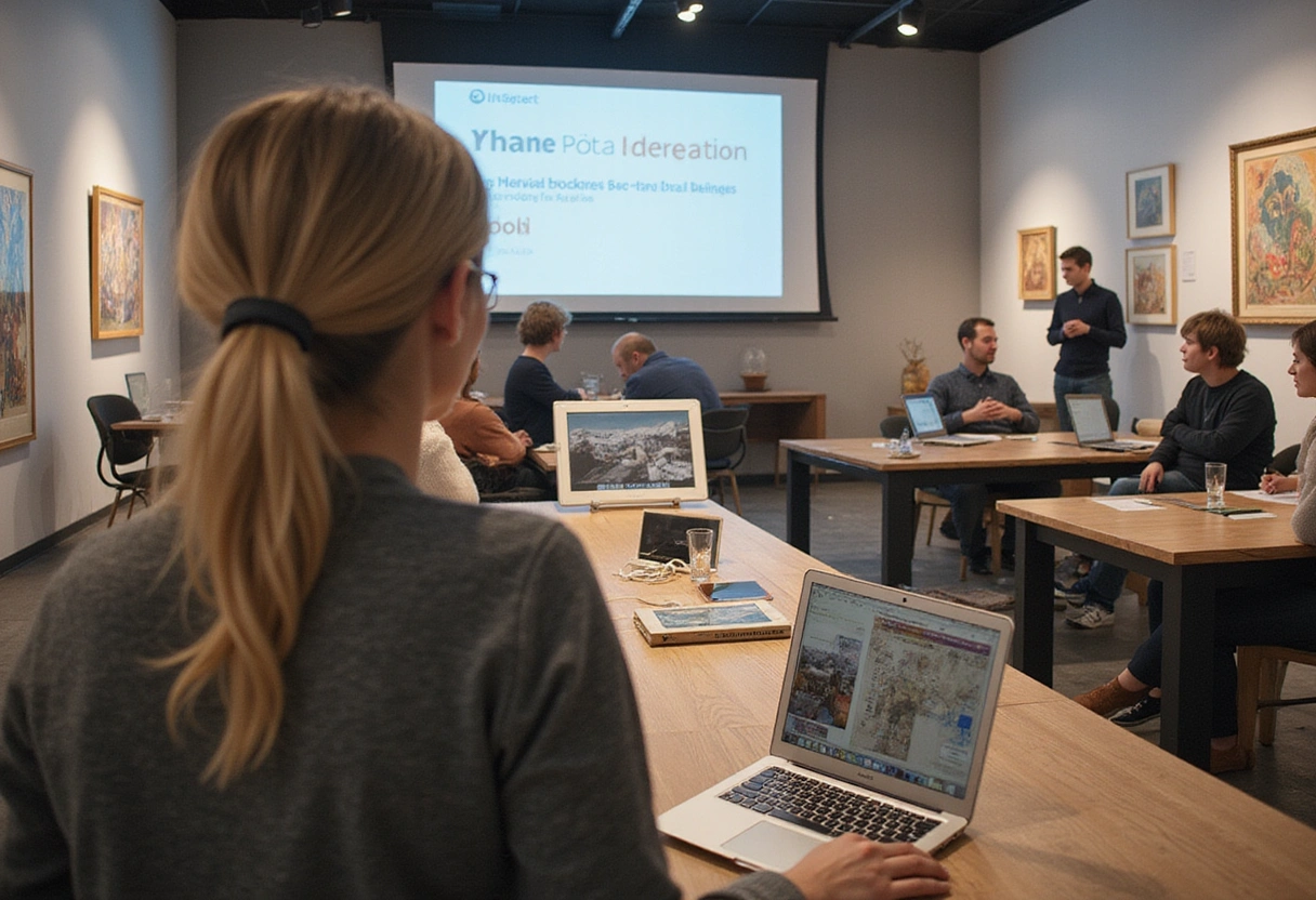 Professional image illustrating The Role of Blockchain Tokenization in Art Investments