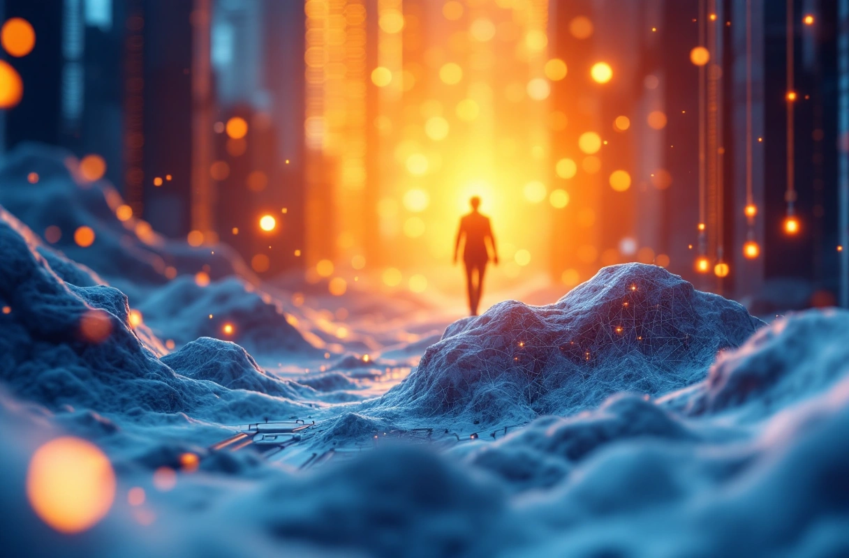 Professional image illustrating AI Trends Reshaping the Blockchain Landscape