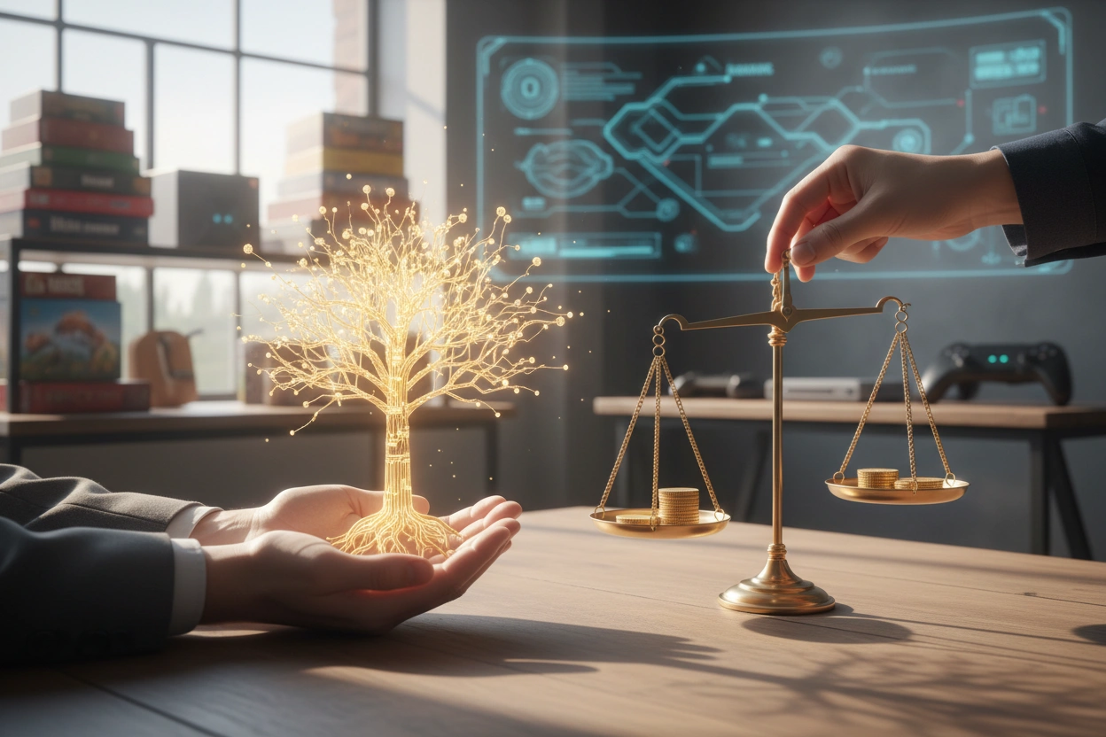 Professional image illustrating The Evolution of Player Ownership in Gaming