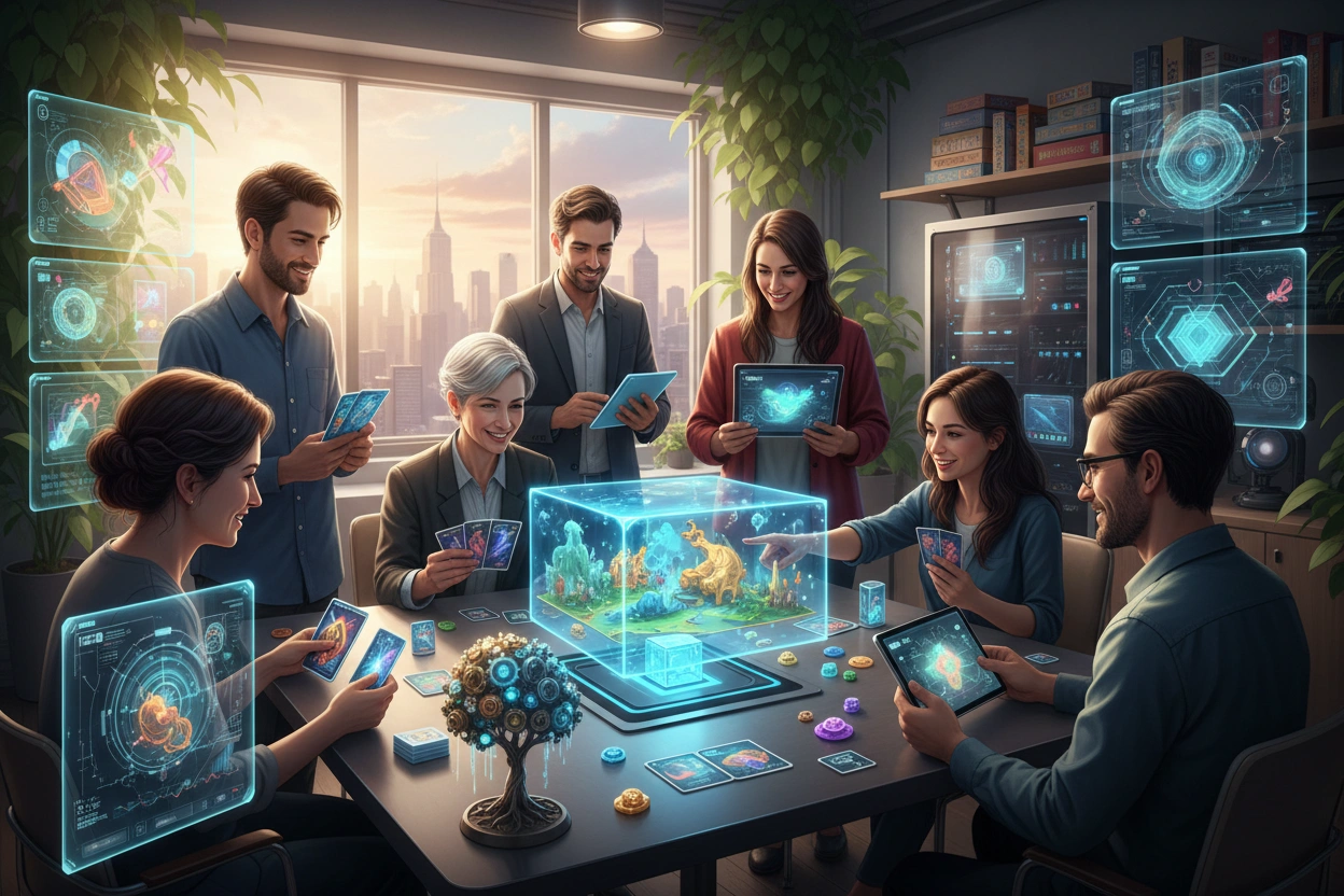 Professional image illustrating Innovative Blockchain Gaming Models