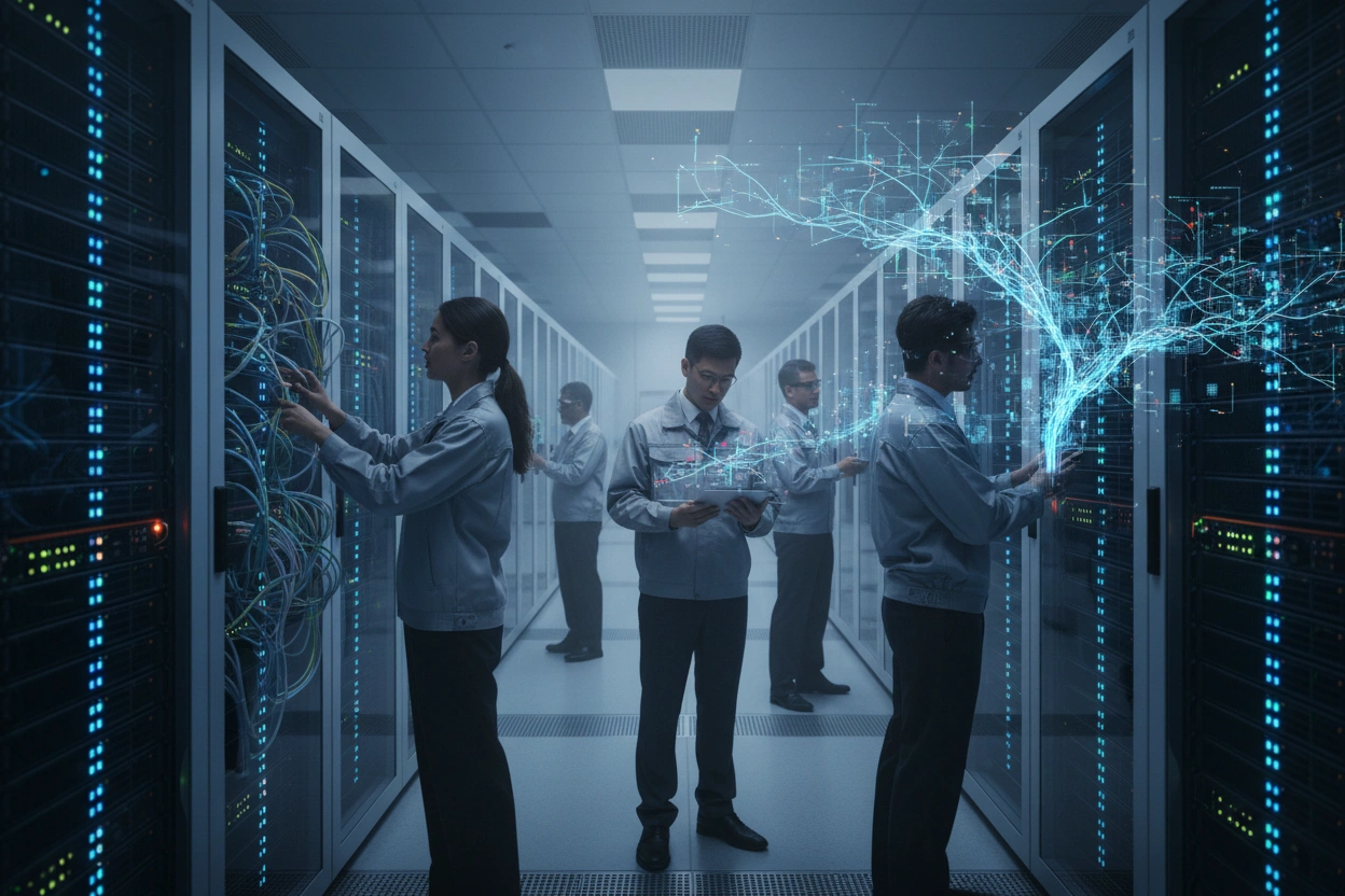 Professional image illustrating Machine Learning Techniques Behind Language Models