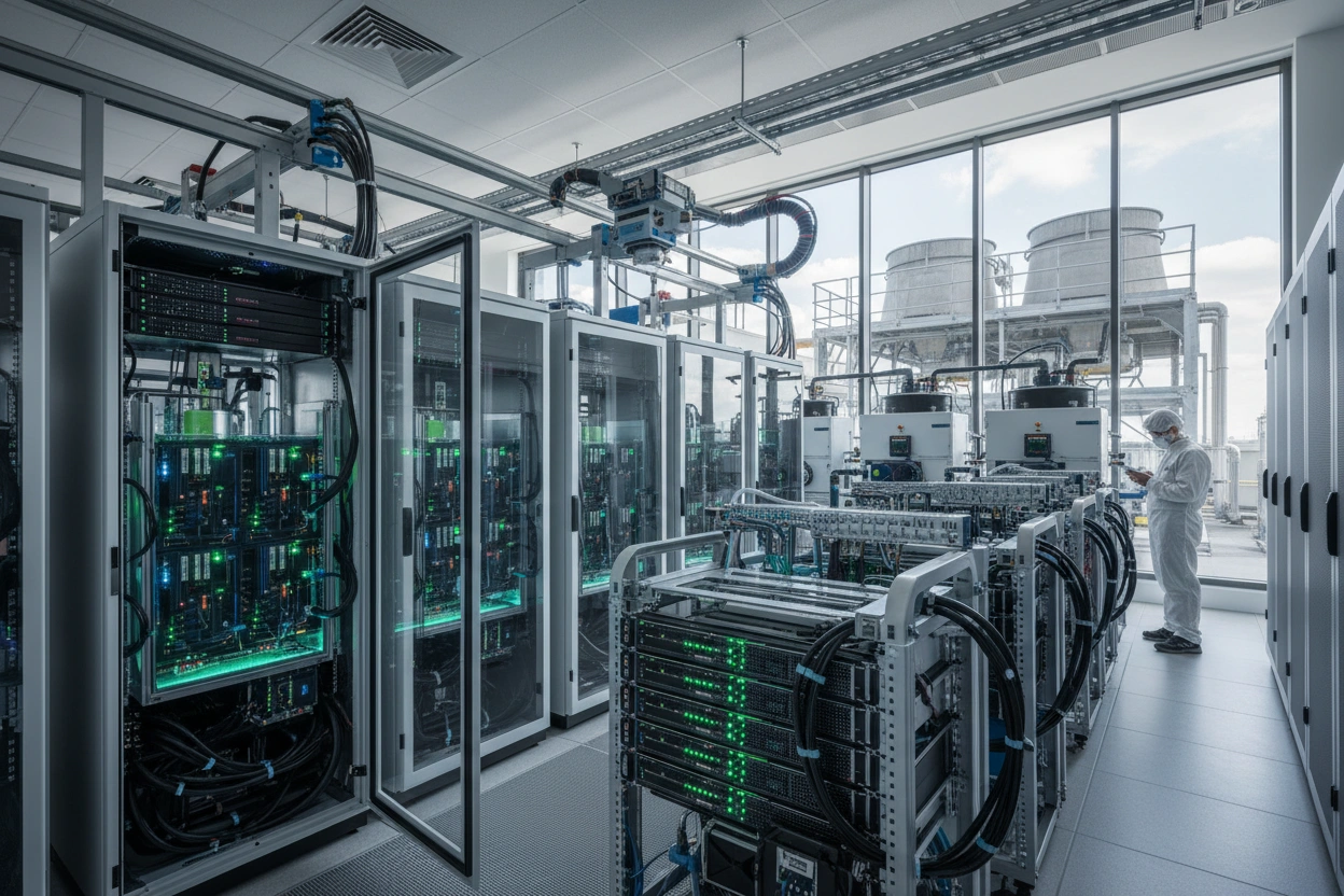 Professional image illustrating Enhancing Energy Efficiency in Data Center Operations