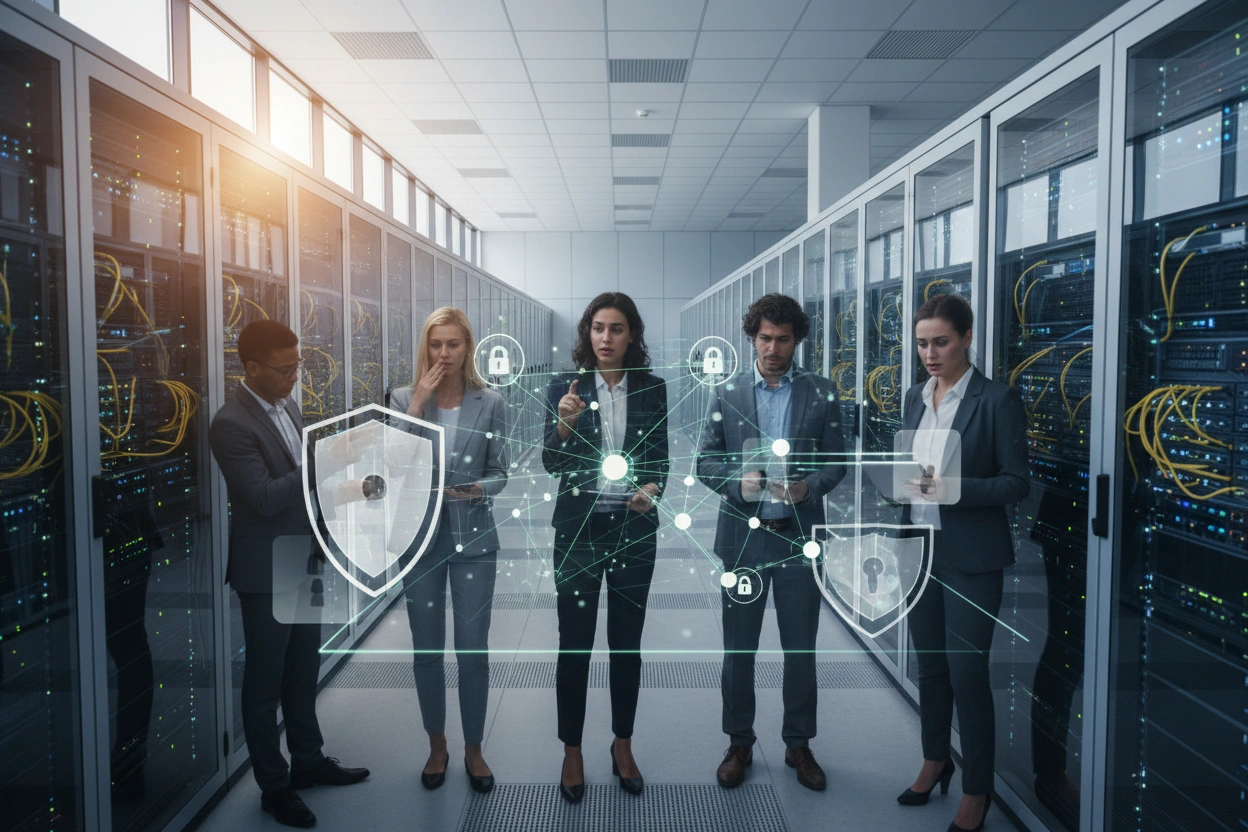 Professional image illustrating Establishing Effective AI Data Governance Frameworks