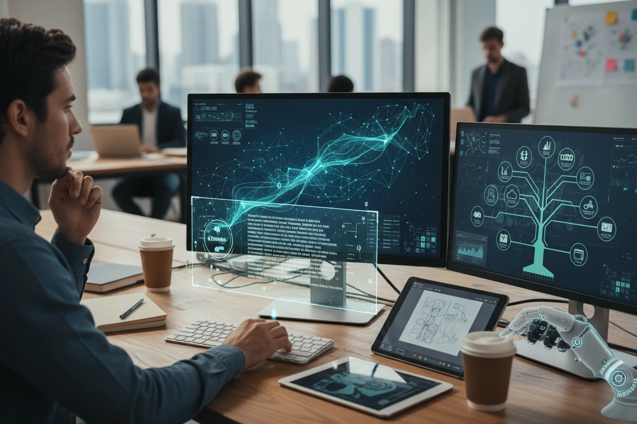 Professional image illustrating Integrating Machine Learning Into Your Content Strategy