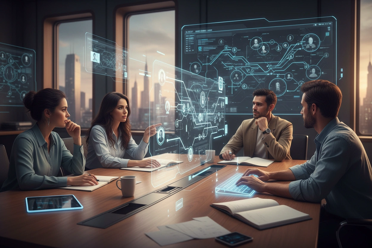 Professional image illustrating AI-driven Narrative Generation Techniques