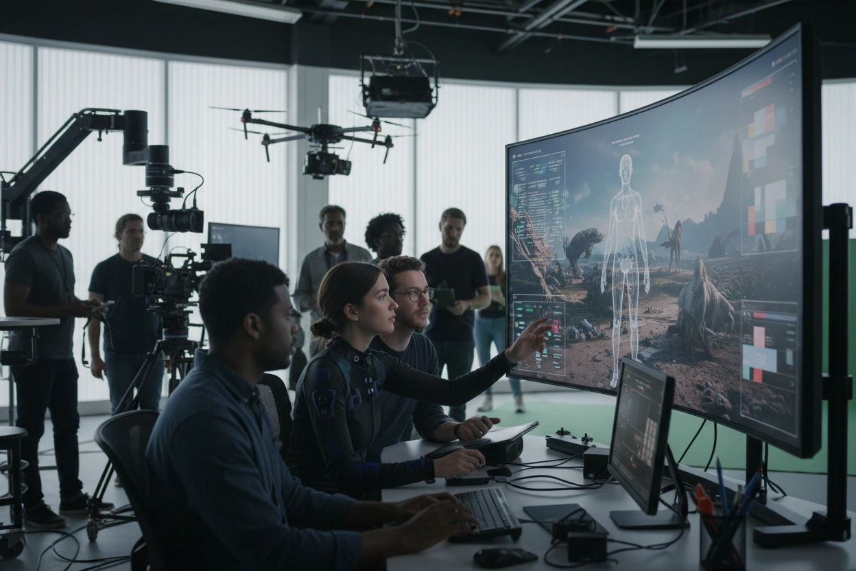 Professional image illustrating Revolutionizing Production Processes With AI