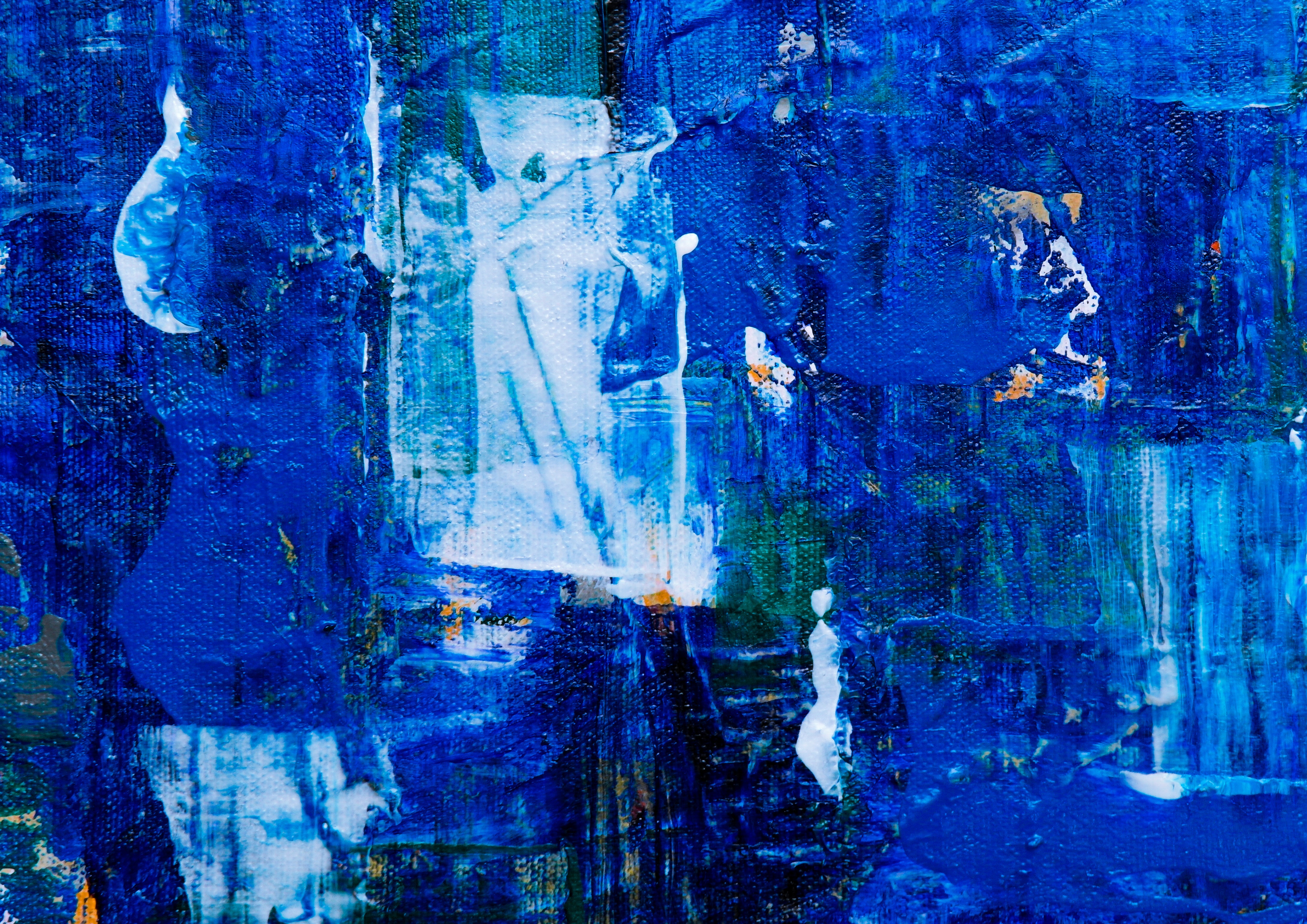 Blue painting image