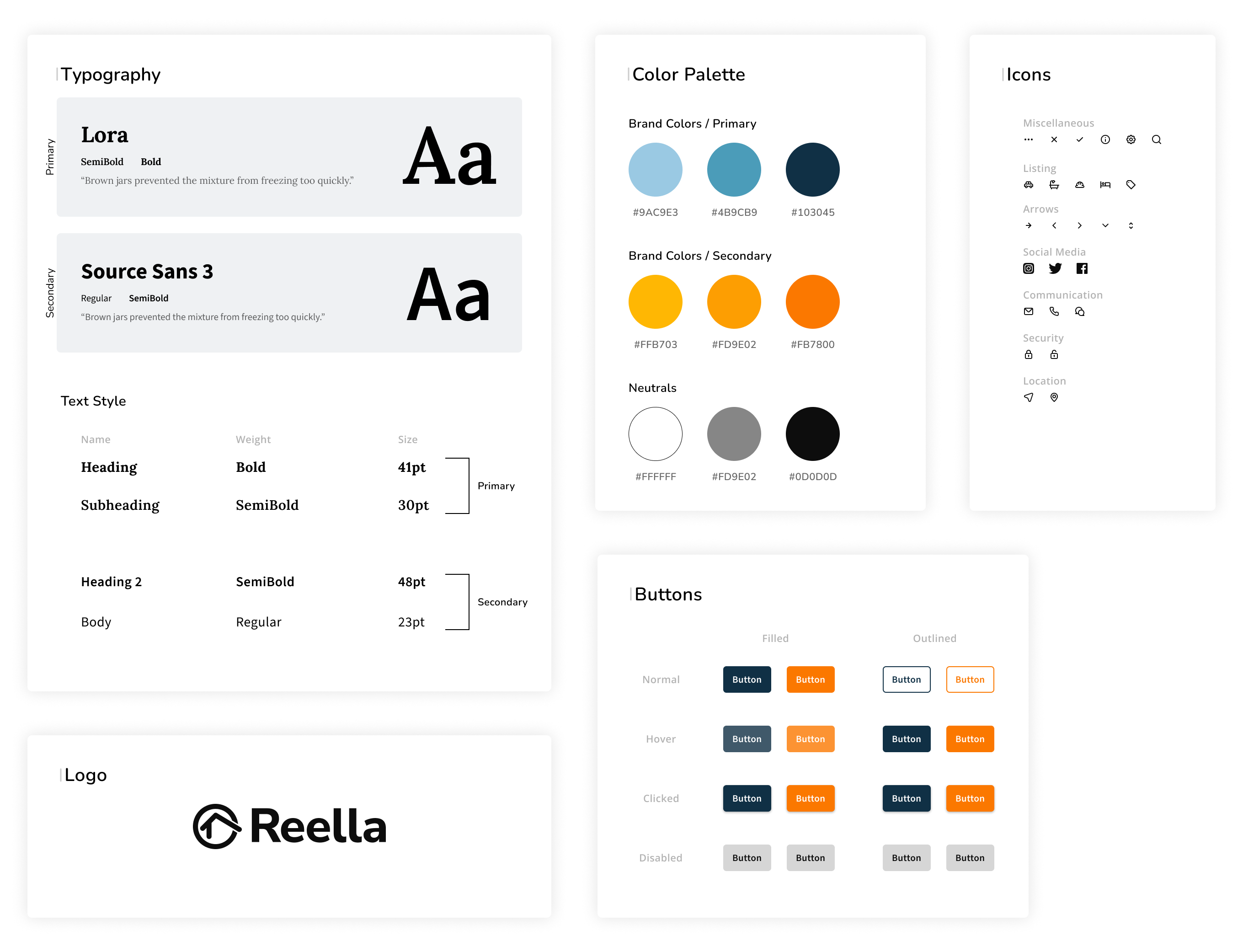 Reella - Design system