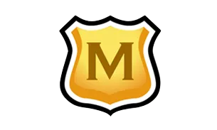 A golden moderator badge representing safety and security