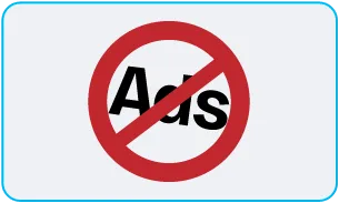 Text written "ADS" in red with a STOP sign overlapping