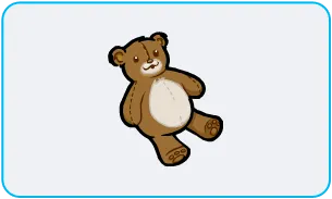 A teddy bear icon representing children and child safety