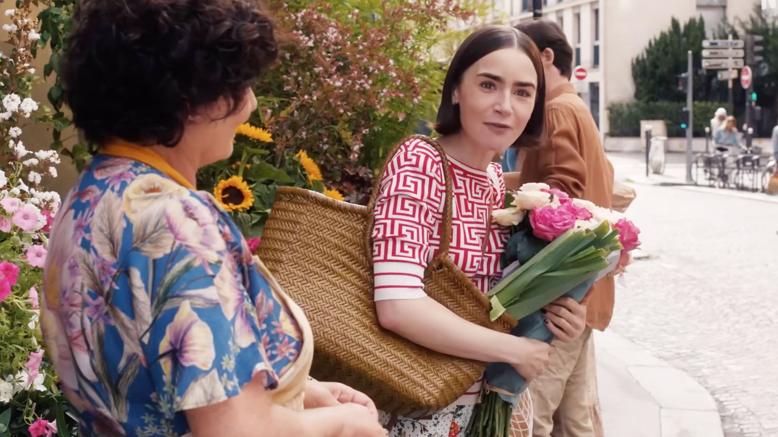 Image may contain Lily Collins Adult Person Head and Face