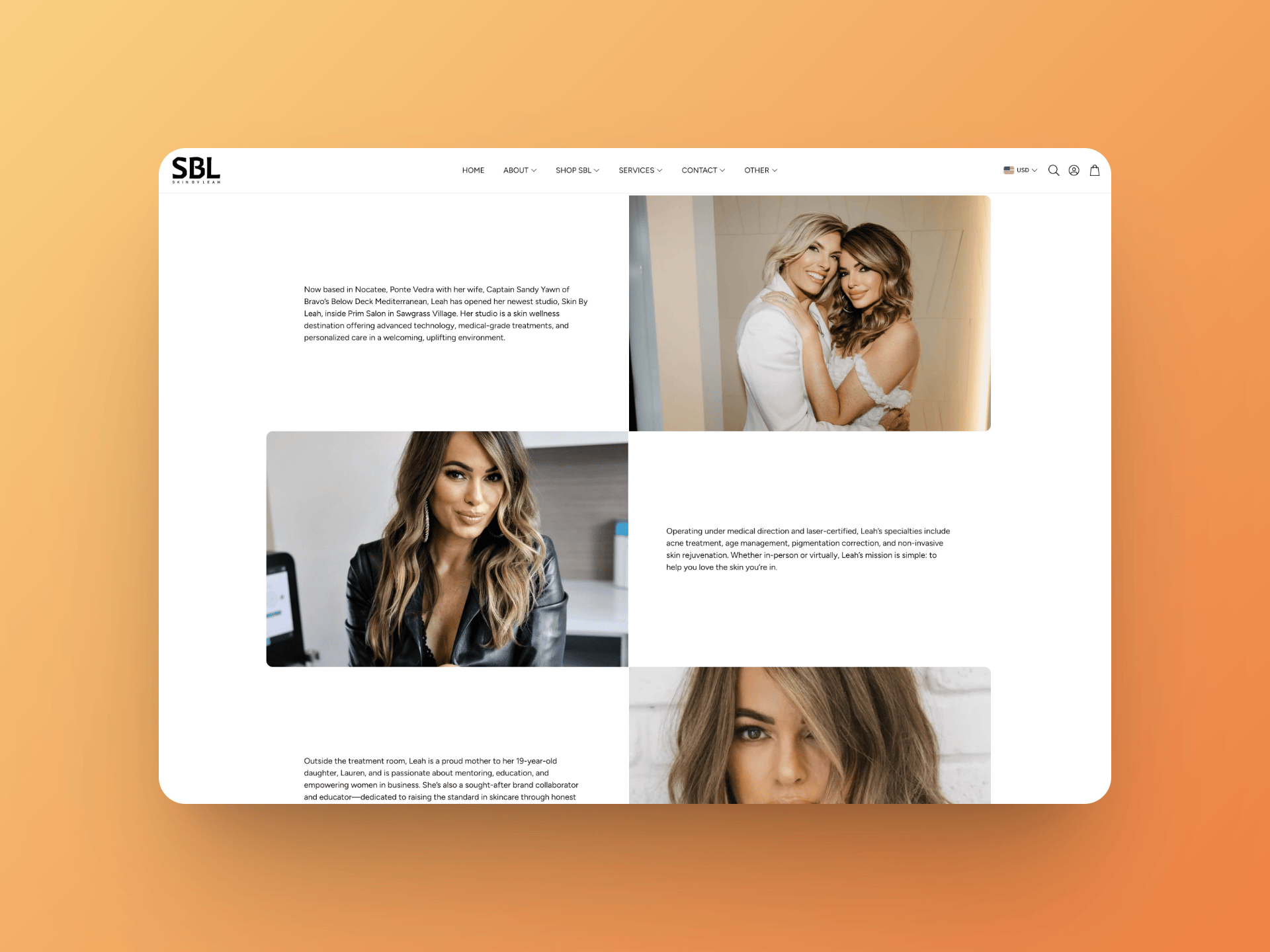 Skin By Leah | Phil-Moore.com Web Design
