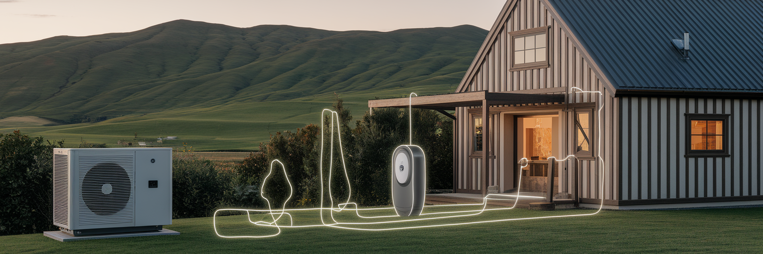 Metaphorical drawing of a smart home network.