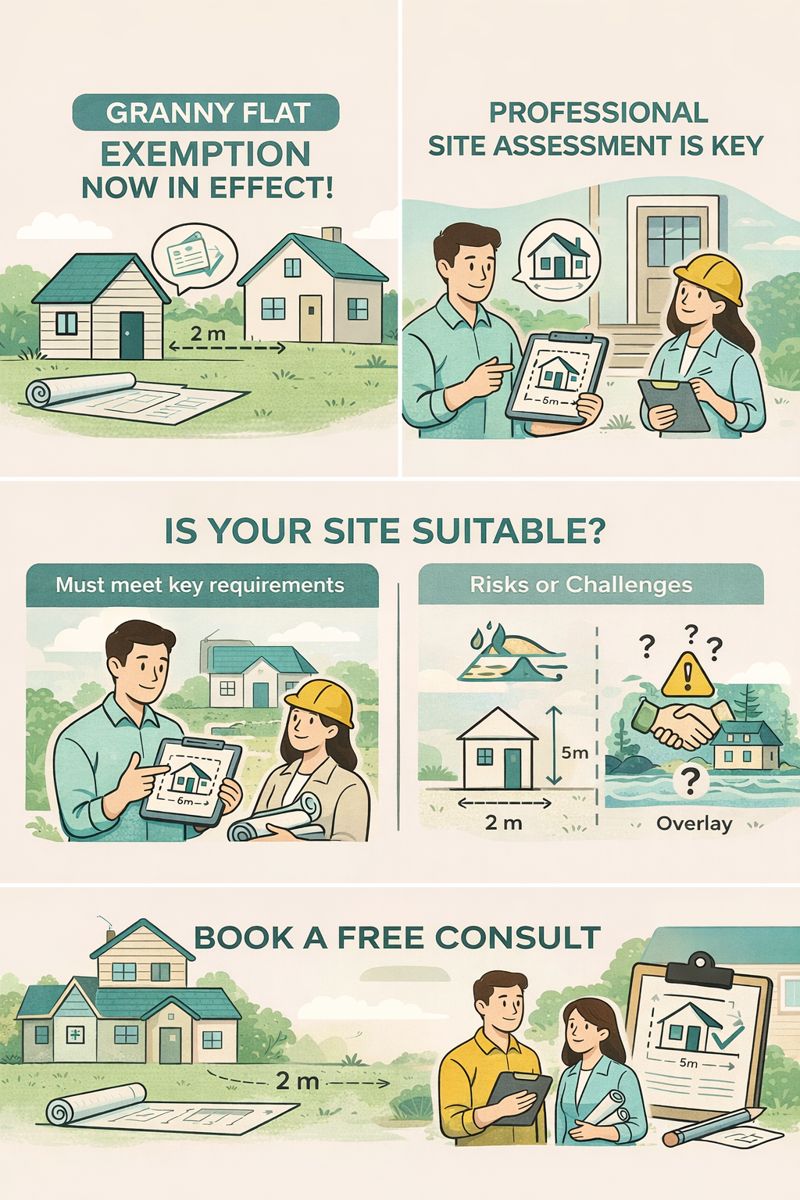 Granny flat exemption at Modal Architecture - bespoke architectural design for New Zealand homes