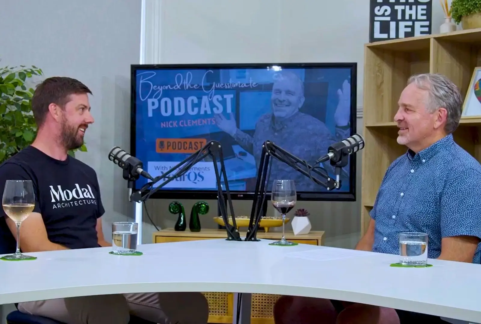 Sam Hodgson of Modal Architecture speaking with Nick Clements of Your QS on the Beyond the Guestimate podcast about cost-informed design, buildability and residential construction in New Zealand.