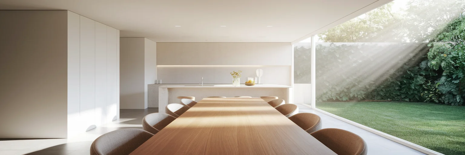 Spacious open plan kitchen and dining