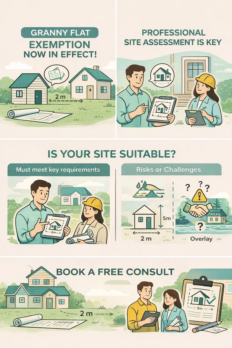 Granny flat exemption at Modal Architecture - bespoke architectural design for New Zealand homes