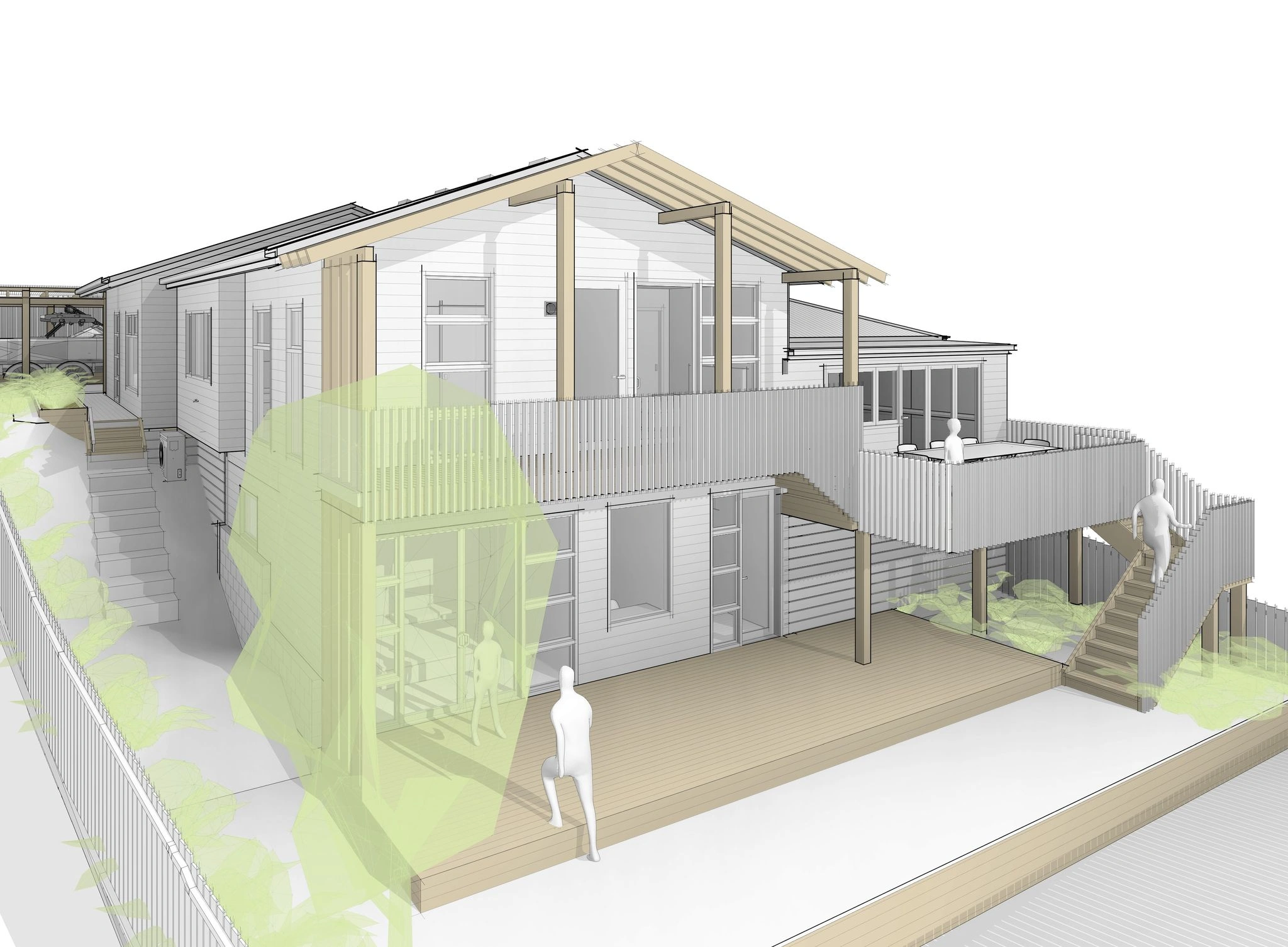 Modal Architecture Bespoke Design Renovate Build Decision 3D View