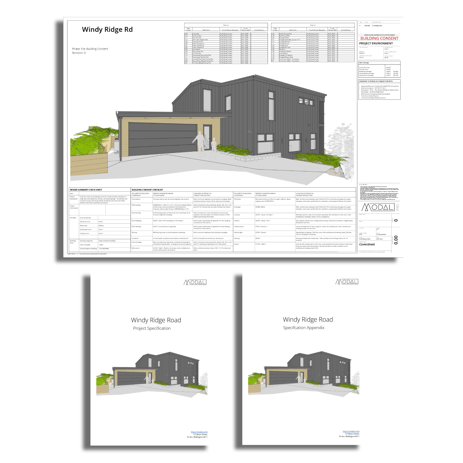 Modal Architecture Bespoke Design Process Building Consent Package 3D View