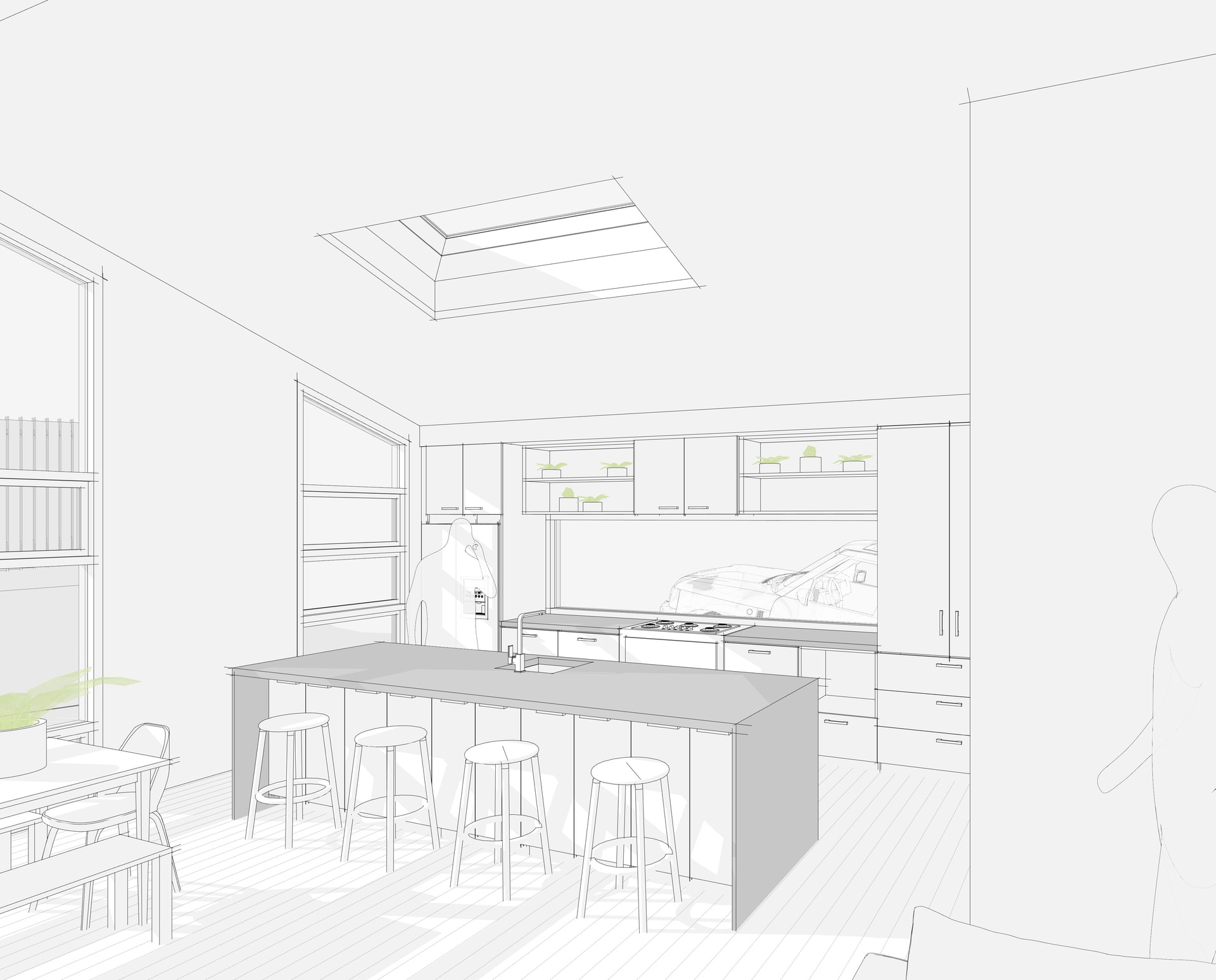 Modal Architecture Bespoke Design Process Concept Design 3D View Floor Plan