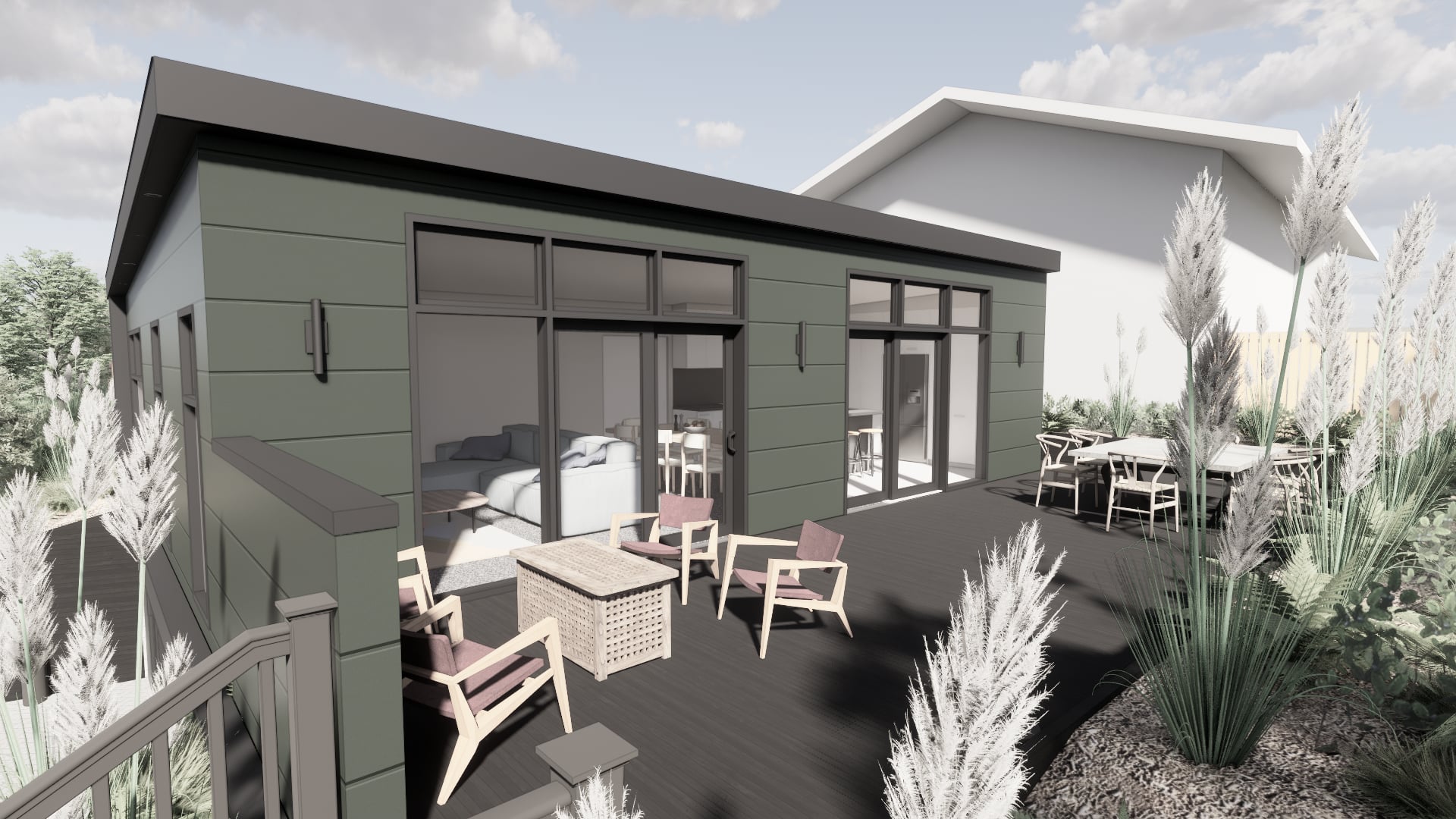 Project view of Turville in Newlands, Wellington, designed by Modal Architecture.