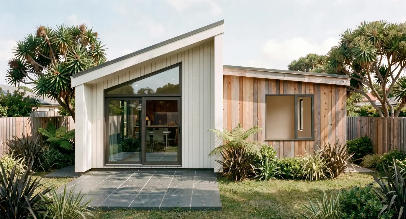 Takahē Three from Modal Architecture's Nest Series. Explore a 3-bedroom, 94.7 m² home, PD floor plans, elevations and site study options.