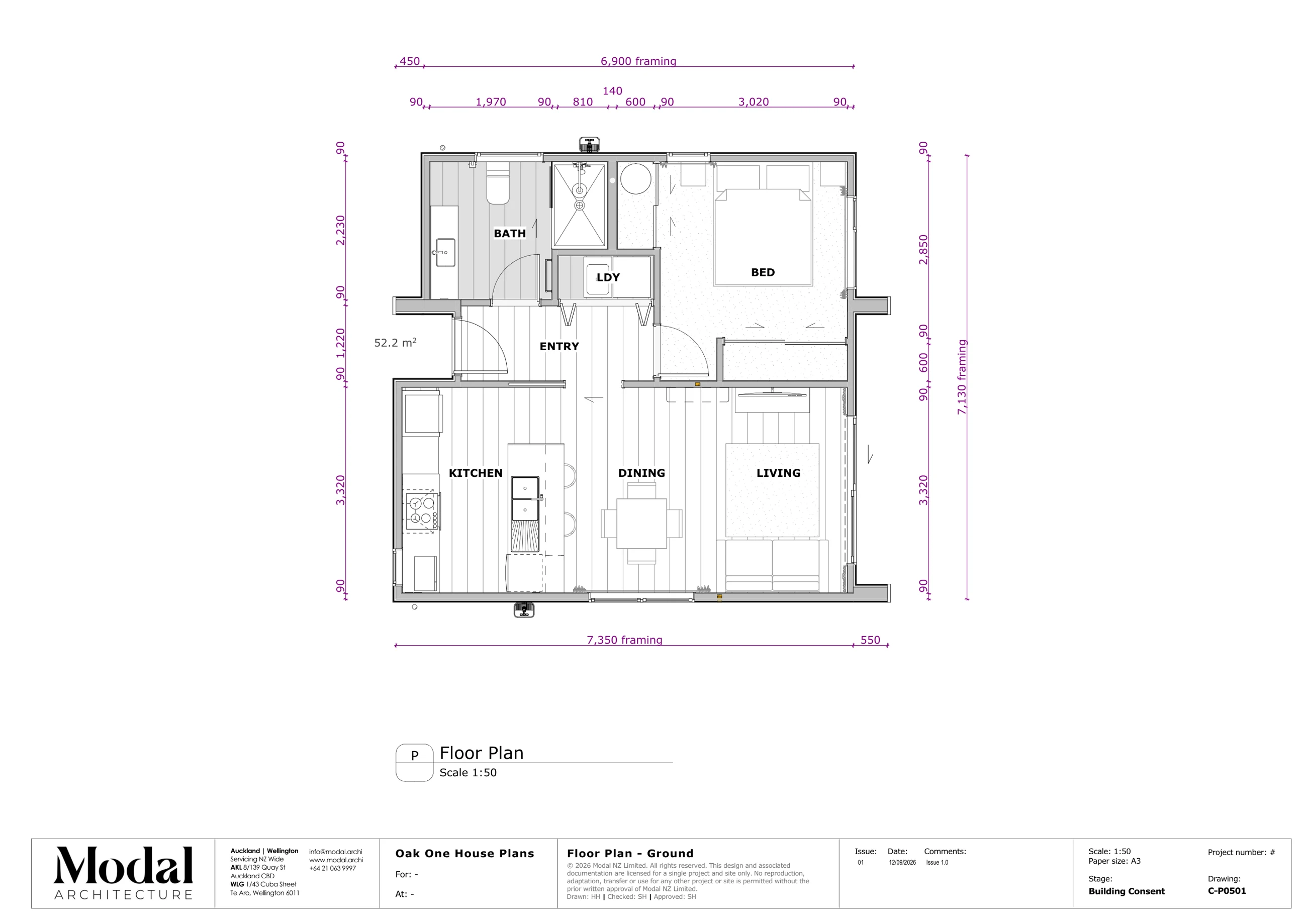 Oak One Modal Architecture Nest Series floor plan
