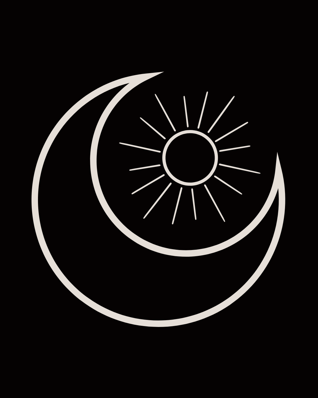 Moon embracing sun