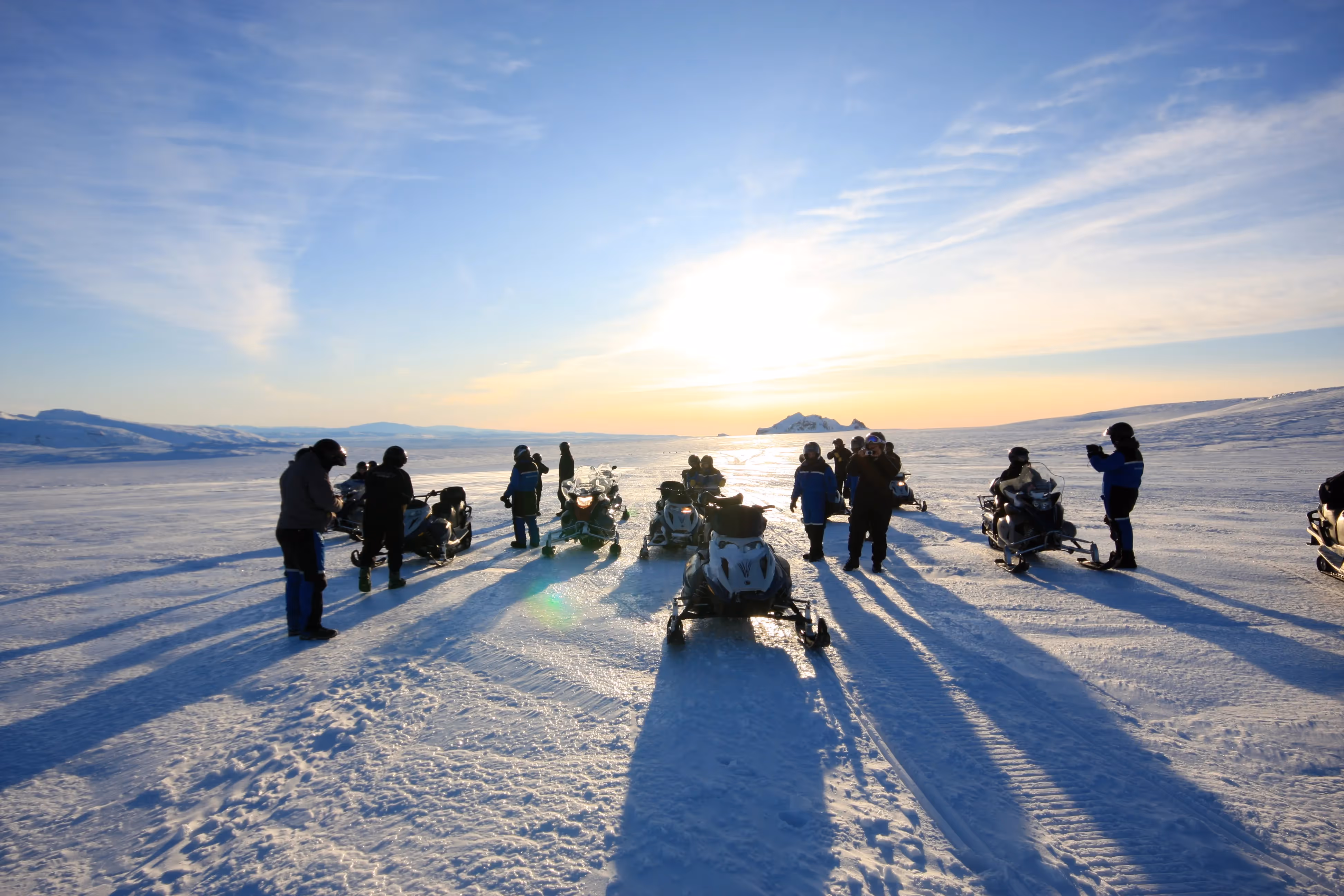Snowmobiling and Golden Circle Iceland Super Jeep Tour