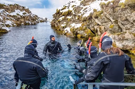 Family and Friends Snorkeling Silfra Small Group Tour