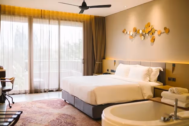 Luxury bedroom in hotel