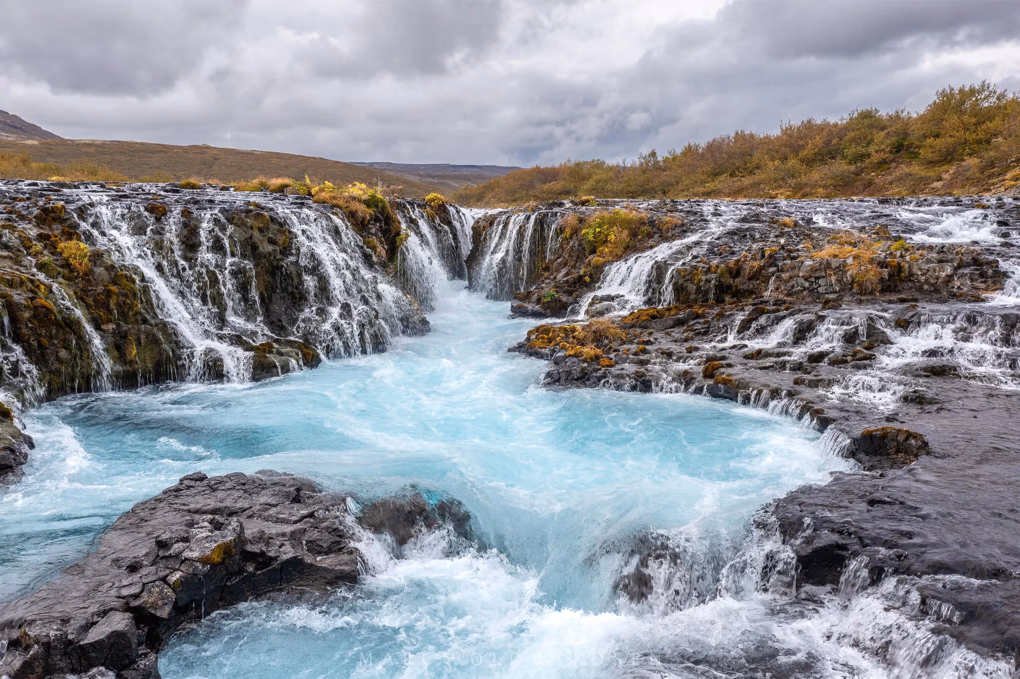 Brúarfoss Waterfall