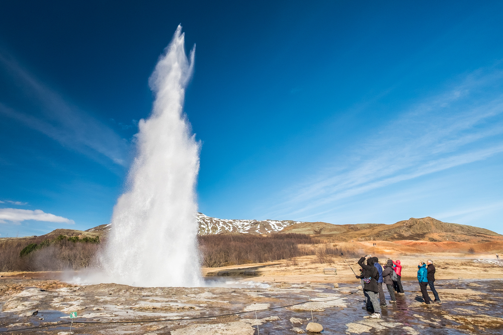 Strokkur geysir eruption