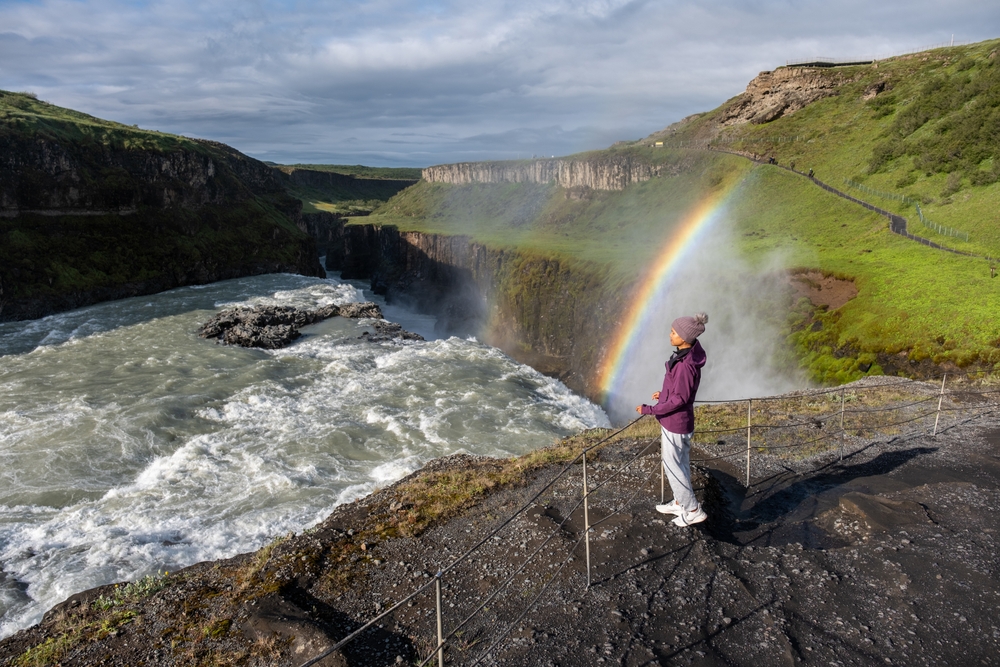 Gullfoss waterfall in Iceland
