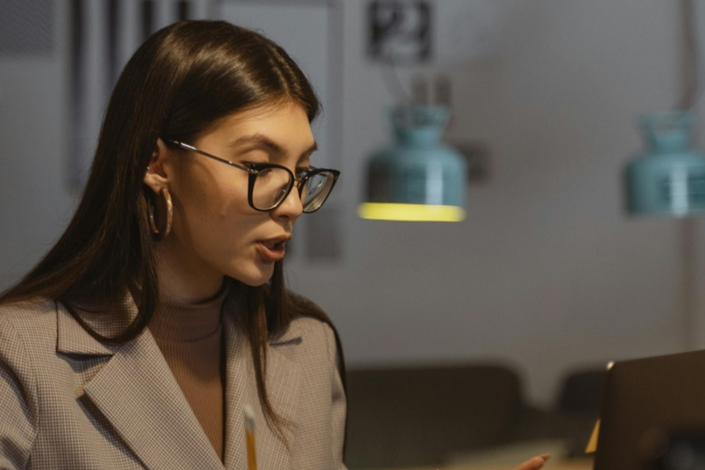 Financial advisor leading a webinar on investing