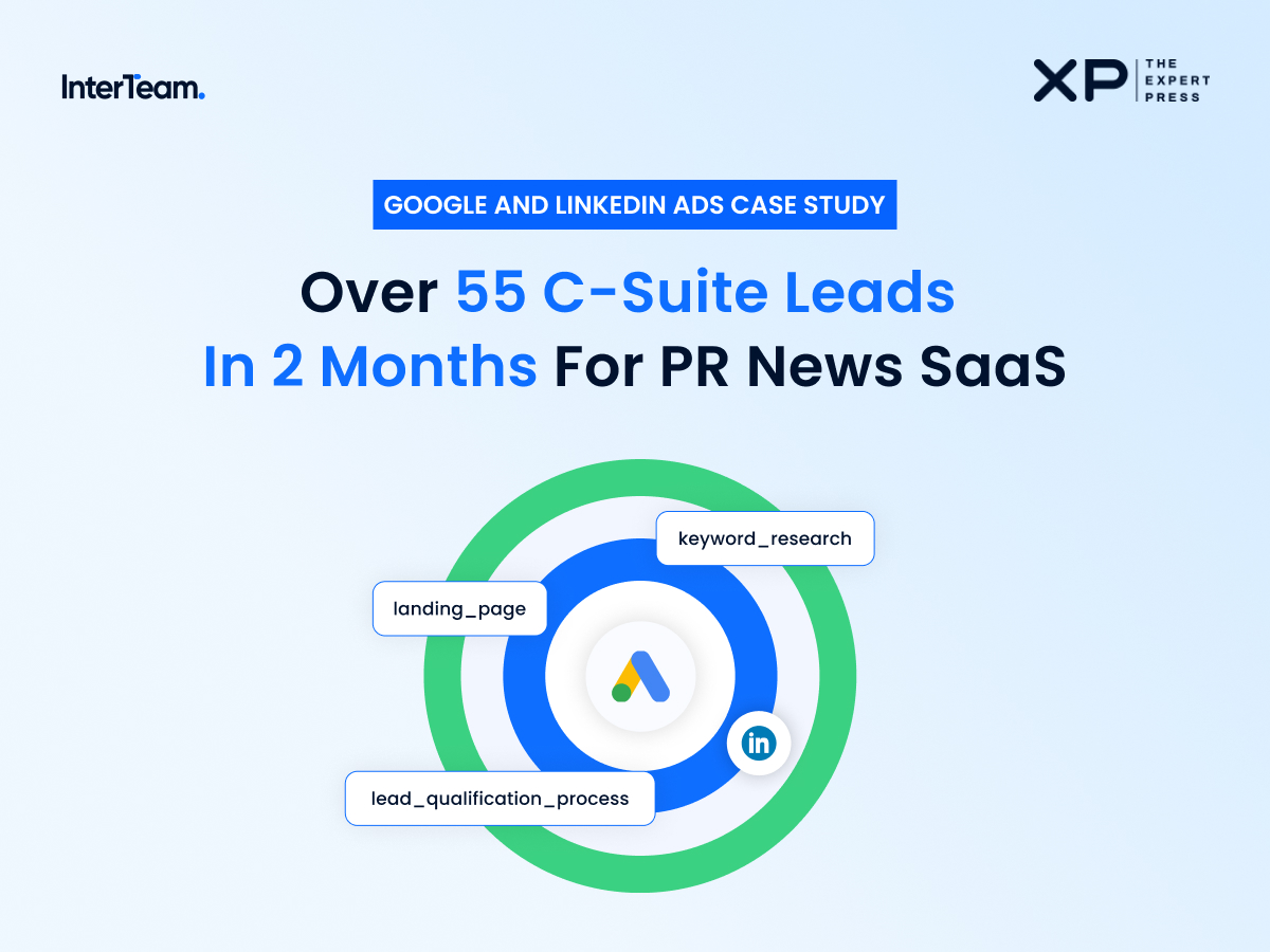 Expert Press Case Study Cover For LinkedIn & Google Advertising Strategy for PR Agency